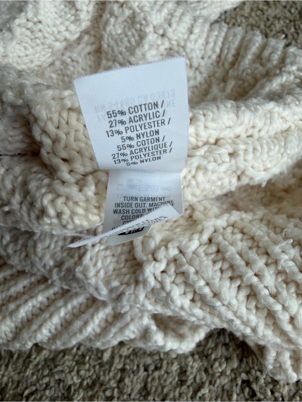 Aerie Cozy Cream Knit Sweater - Women's Pullover - Picture 6 of 9
